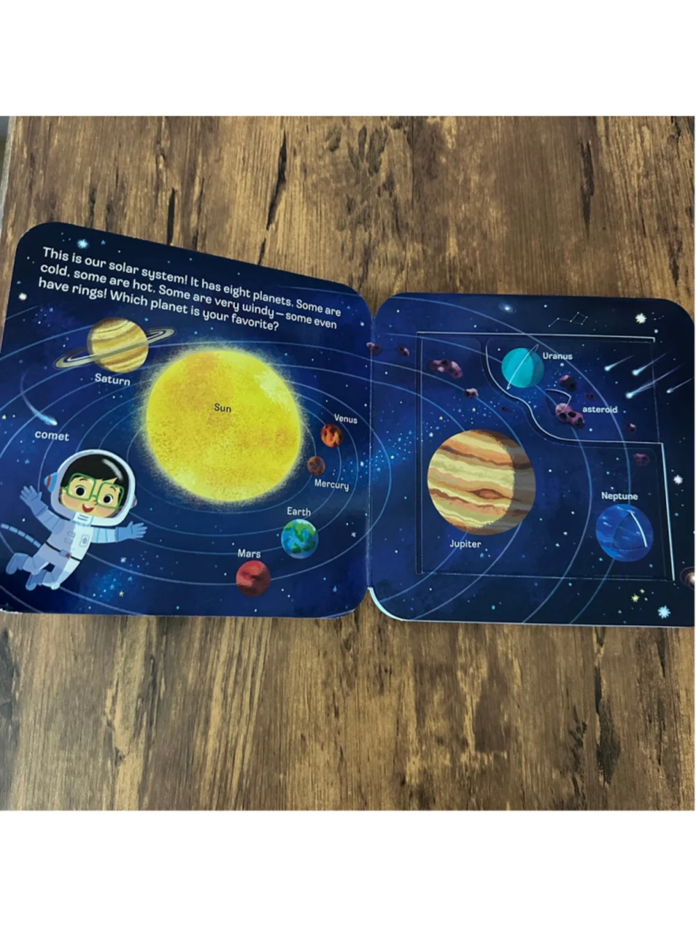 Peek-a-Flap SPACE Board Book Cottage Door Press Lift the Flap Toddler